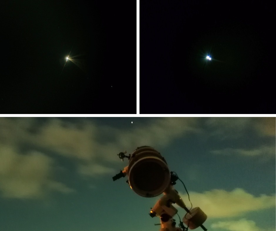 Osservazione della luna con il telescopio